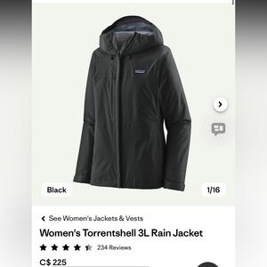 Patagonia Torrentshell 3L raincoat